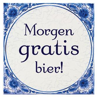 paperdreams Tegel delfts blauw - Morgen gratis bier