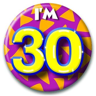 paperdreams Verjaardags button I am 30 feest artikelen Multi