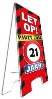 paperdreams Versiering 21 jaar bord - Feestdecoratieborden Multikleur