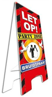 paperdreams Versiering bruidspaar bord - Feestdecoratieborden Multikleur