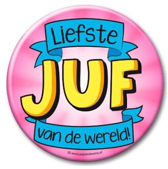 paperdreams XXL button liefste juf