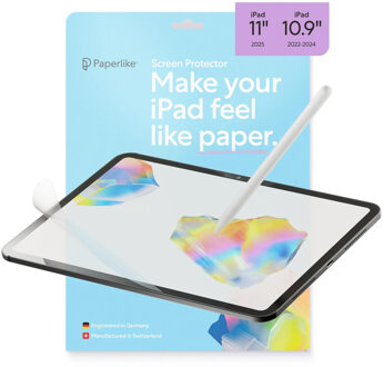 Paperlike 3 Screenprotector voor de Apple iPad 11 (2025) 11 inch A16 / iPad 10 (2022) 10.9 inch Transparant - 1 inch