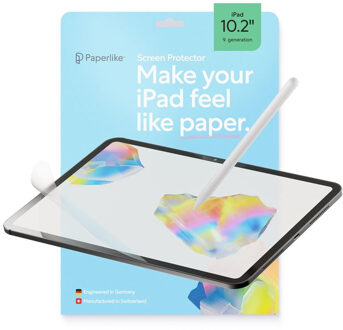 Paperlike 3 Screenprotector voor de Apple iPad 9 (2021) 10.2 inch / iPad 8 (2020) 10.2 inch / iPad 7 (2019) 10.2 inch Transparant - 2 inch