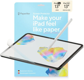 Paperlike 3 Screenprotector voor de Apple iPad Pro 13 (2025) M5 / (2024) M4 / Air 13 inch (2025) M3 / (2024) M2 Transparant - 3 inch