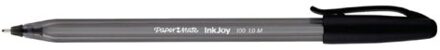 Papermate balpen InkJoy 100 met dop, zwart