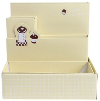 Papier Board Storage Box Desk Decor Briefpapier Make-Up Cosmetische Case Organizer Diy 652E