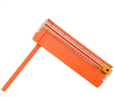 Papier Cutter Praktische Veilig Thuis Lichtgewicht Clear Schaal Scrapbooking Card Photo Trimmer Kantoorbenodigdheden Duurzaam Mini Draagbare Oranje