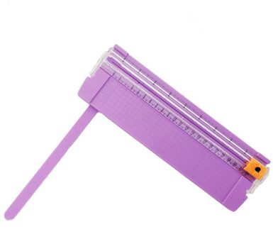 Papier Cutter Praktische Veilig Thuis Lichtgewicht Clear Schaal Scrapbooking Card Photo Trimmer Kantoorbenodigdheden Duurzaam Mini Draagbare Paars