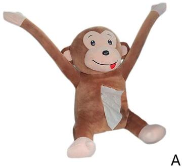 Papier Doos Creatieve Cartoon Aap Home Office Auto Opknoping Papieren Servet Tissue Box Cover Holder Draagbare Papier Doos