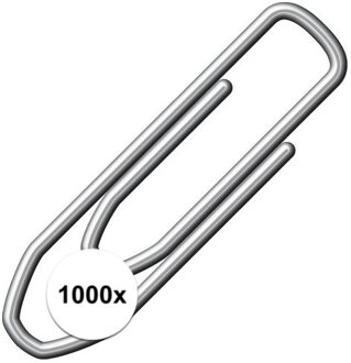 Papier paperclips klein - 21 mm - 1000x stuks - Kantoorartikelen