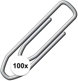 Papier paperclips klein - 21 mm - 100x stuks - Kantoorartikelen