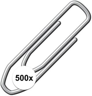 Papier paperclips klein - 21 mm - 500x stuks - Kantoorartikelen