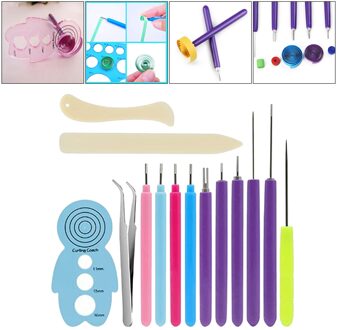 Papier Quilling Tools Sleuven Naald Pen Art Hand Craft Set Tool Voor Beginner Kaart Maken 14 stukken