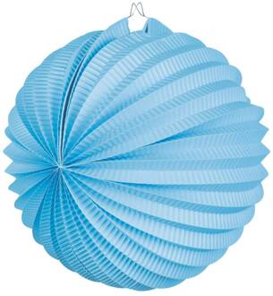 Papieren ballonlampion blauw (23 cm)