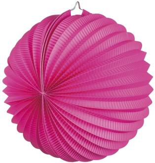 Papieren ballonlampion knalroze (23 cm)