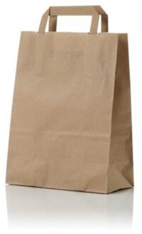 Papieren draagtas bruin 32x14x42cm 50st