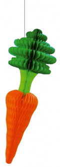 Papieren groente decoratie wortel 40 x 14 cm