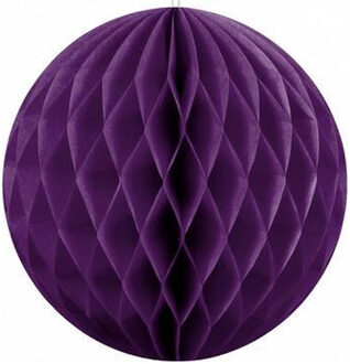 Papieren kerstballen - paars - 10 cm - kerstversiering