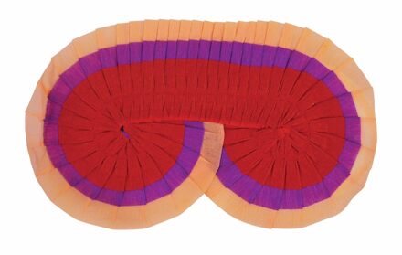 Papieren oogmasker/blinddoek pinata Multi