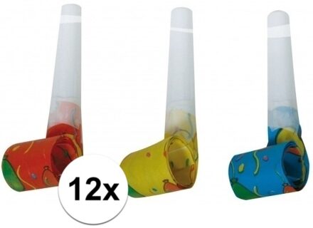 Papieren roltongen 12 stuks