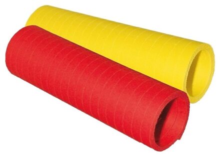 Papieren Serpentines voordeel pakket - 6x stuks - in twee kleuren - werpen - 400 cm per rol Multi