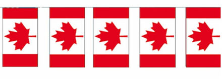 Papieren slinger Canada 4 meter landen decoratie Multi