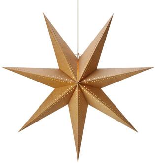 Papieren ster Kiara, bruin, E14, hoogte 75 cm