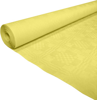 Papieren Tafelkleed Geel (1,19x8m) Geel - Beige - Creme
