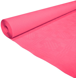 Papieren Tafelkleed Hot Pink (1,19x8m) Roze