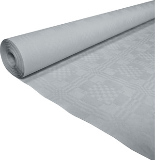 Papieren Tafelkleed Zilver (1,19x6m) Zilver - Grijs