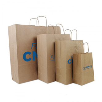 Papieren tassen bedrukken - gepersonaliseerde retail tassen voor in jouw winkel! (100 st) drukken