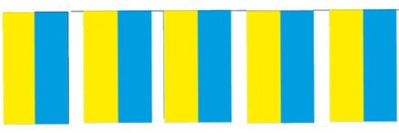 Papieren vlaggenlijn Oekraine 4 meter Multi