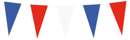 Papieren Vlaggenlijn Rood-Wit-Blauw (10m) Multikleur - Print