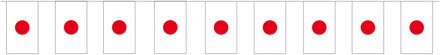Papieren vlaggenlijnen Japan