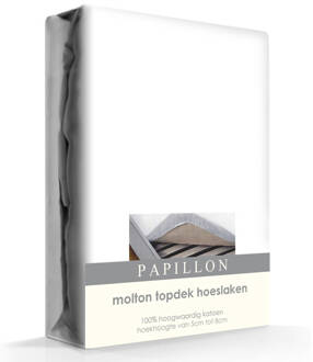 Papillon Topper Molton Hoeslaken Katoen Papillon-140 X 200 Cm