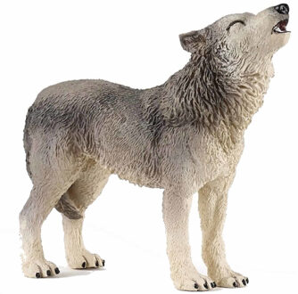 Papo Plastic speelgoed dieren figuur huilende wolf 9 cm Multi