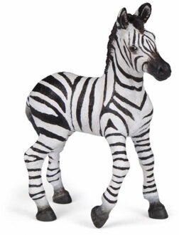 Papo Plastic speelgoed figuur baby zebra 9 cm Multi