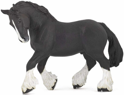 Papo Plastic speelgoed figuur zwart Shire paard 15 cm Multi