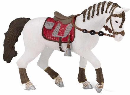 Papo Plastic trendy paard met gevlochten manen 14.5 cm