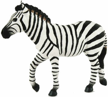 Papo Speelgoed zebra - figuur - 12 cm - kunststof - speeldieren - dieren - speelfiguren Multi