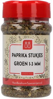 Paprika Stukjes Groen 1-3 mm - Strooibus 110 gram