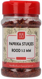 Paprika Stukjes Rood 1-3 mm - Strooibus 110 gram