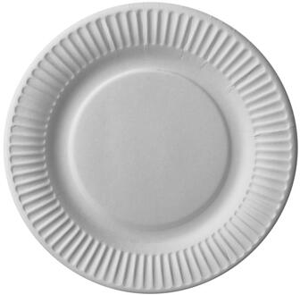 Papstar 50 Borden karton Ø18cm wit