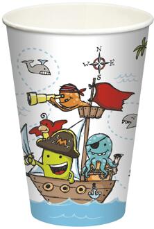 Papstar Bekers Pirate Crew karton 0,2l Ø7x9,7cm multi