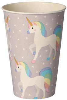 Papstar Drinkbekers Unicorn karton 0,2l multi