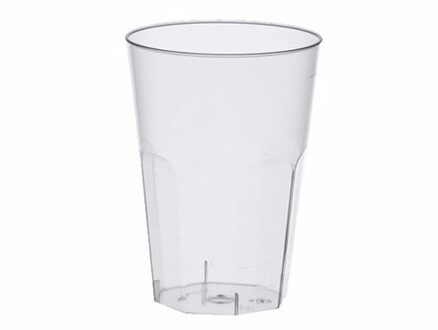 Papstar Hard plastic frisdrank/water glazen - 80x - 300 ml - herbruikbare glazen