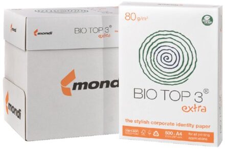 Papyrus Kopieerpapier Biotop3 A4 80gr naturel 500vel Wit