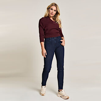 PARA MI Broek amber denim pure indigo Blauw - 42