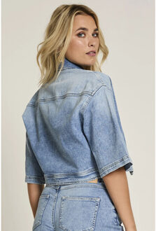 PARA MI Ss261.266359-d198 mauve jacket Blauw - 38