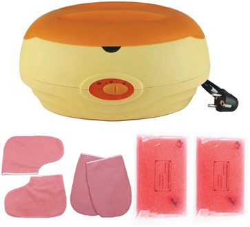 Paraffin Hand Foot Whitening Moisturizing Wax Heater 700g Wax Bath Hands Mask Warmer Beauty Salon Spa Machine with Glove Bootie